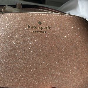 sparkly pink kate spade purse